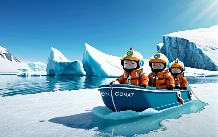 Antarctic Rescue**

"The Octonauts in the Gup-A rescuing penguins from a cracking iceberg in Antarctica, Captain Barnacles at the helm, fully clothed in Octonaut uniform, appropriate attire for cold weather, safe for work, perfect anatomy, correct proportions, family-friendly, scenic landscape with ice and snow, professional illustration, high quality."

**