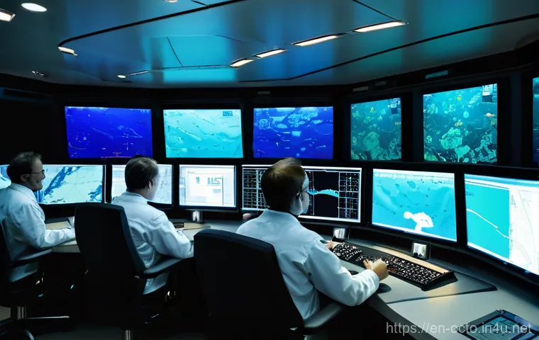 옥토넛과 실제 탐험대의 차이점 - **Prompt:** A realistic, highly advanced deep-sea submersible, resembling a modern research vehicle ...