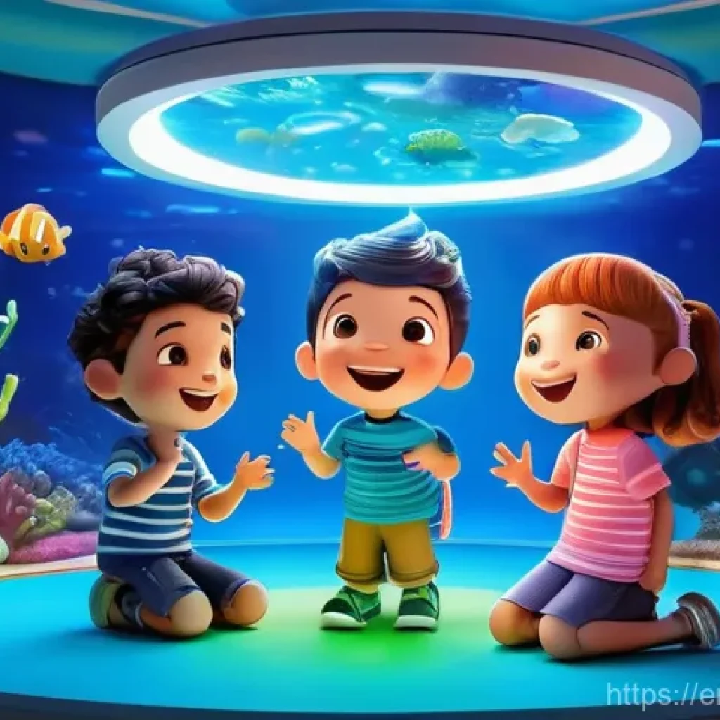 옥토넛 애니메이션 OST 인기곡 - **Prompt Title: "Creature Report Sing-Along"**
    A vibrant, high-definition 3D animated scene depi...