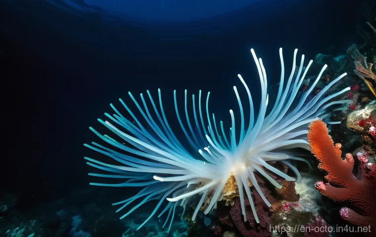 옥토넛의 영감을 준 자연 사건 - **Deep-Sea Bioluminescent Wonders:**
    An awe-inspiring, hyperrealistic depiction of the deep-sea ...